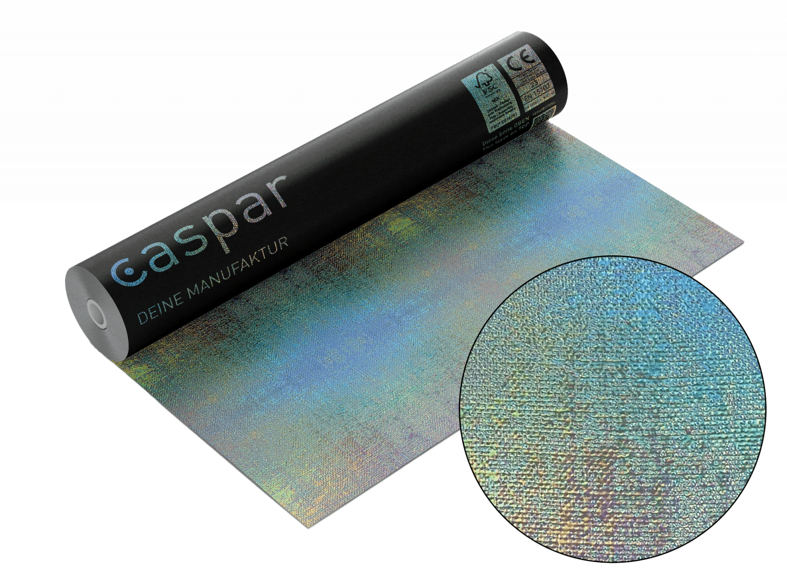 Tapetenrolle mit Nahansicht