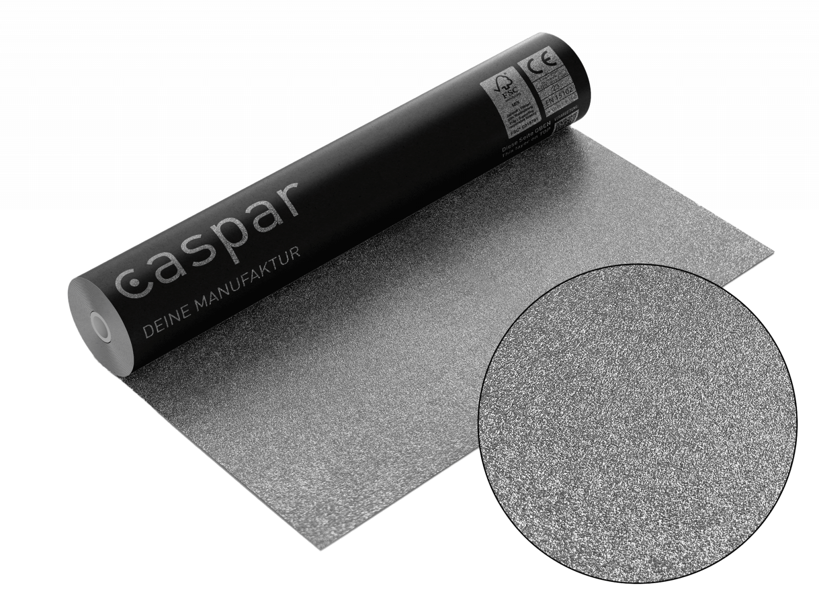 Tapetenrolle mit Nahansicht