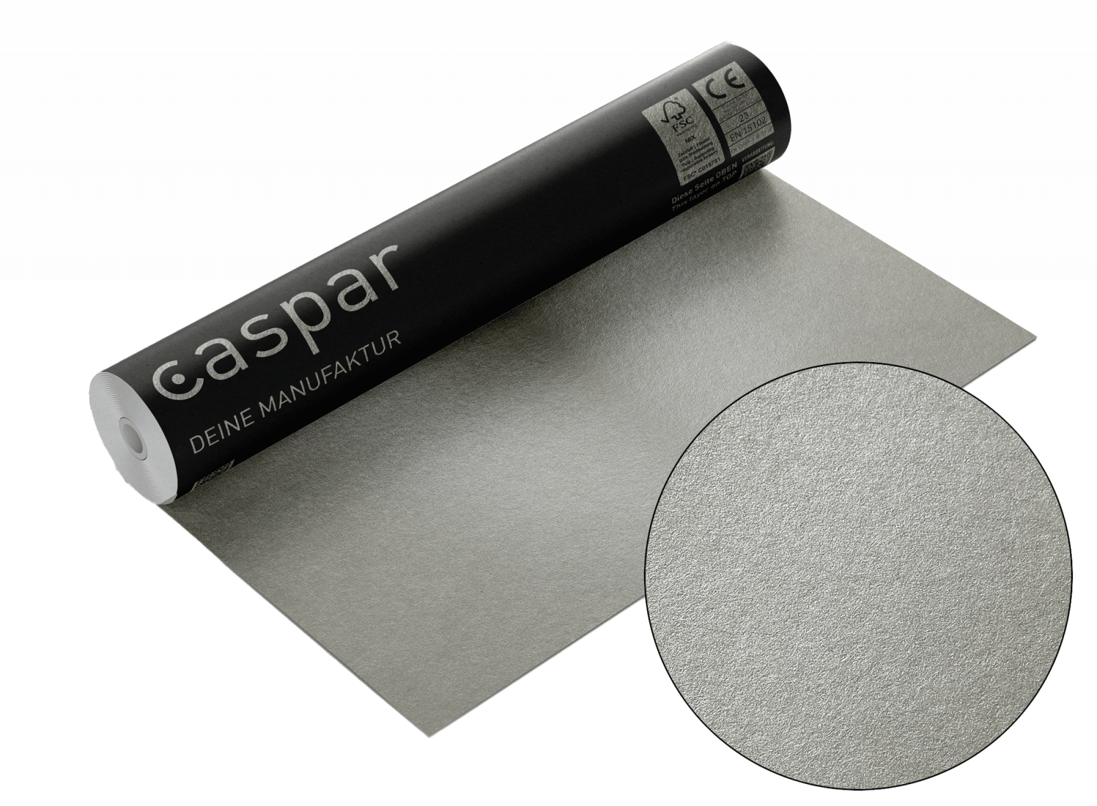 Tapetenrolle mit Nahansicht