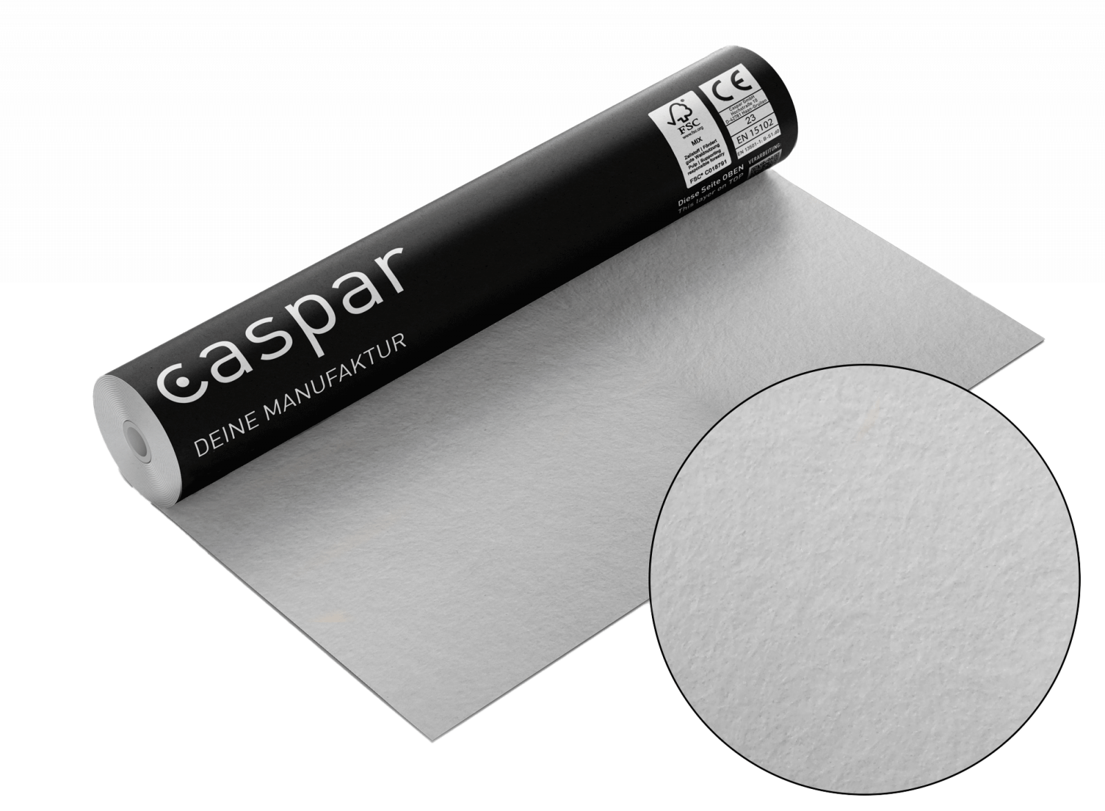 Tapetenrolle mit Nahansicht