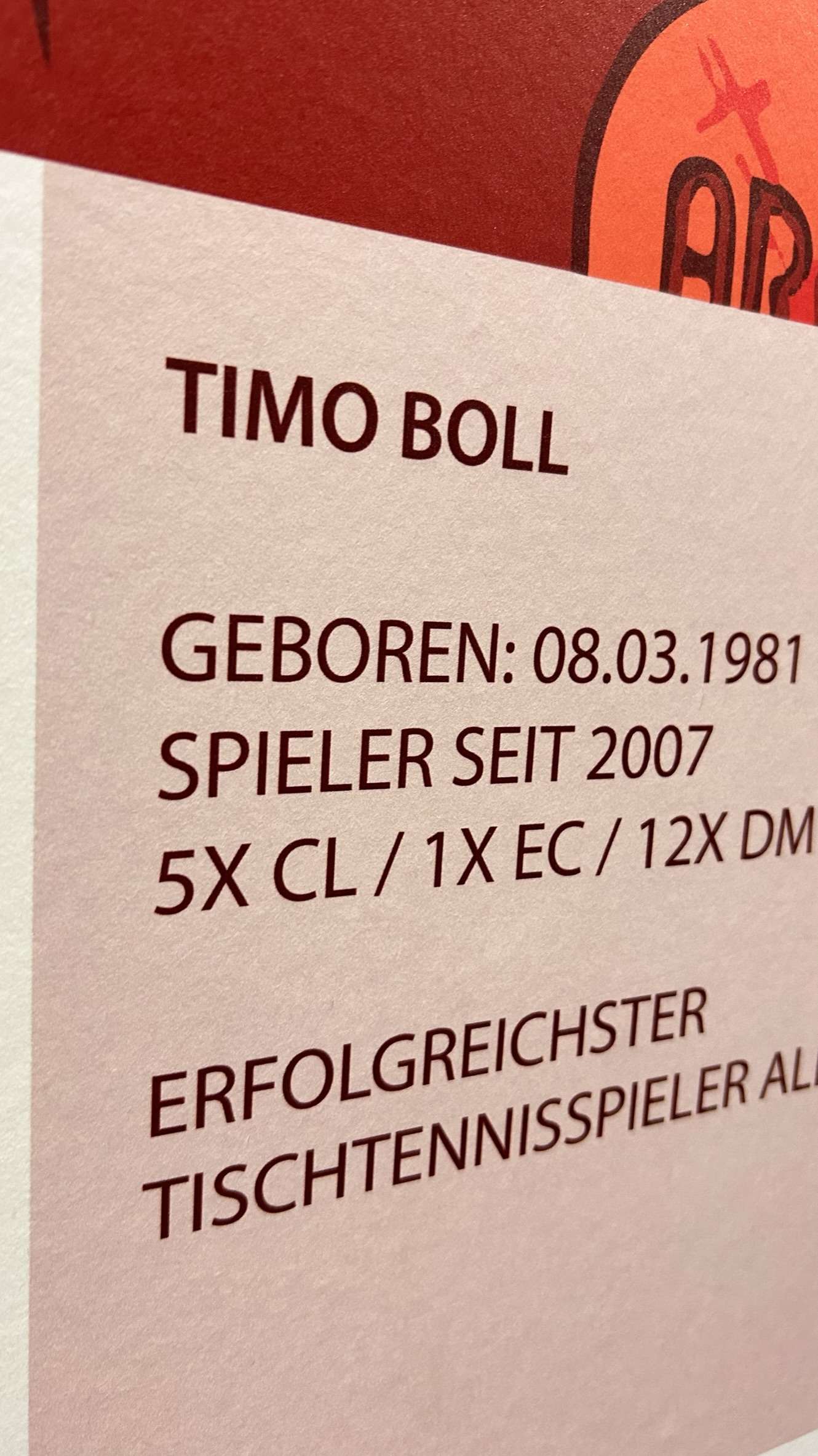 Nahansicht Timo Boll Tapete